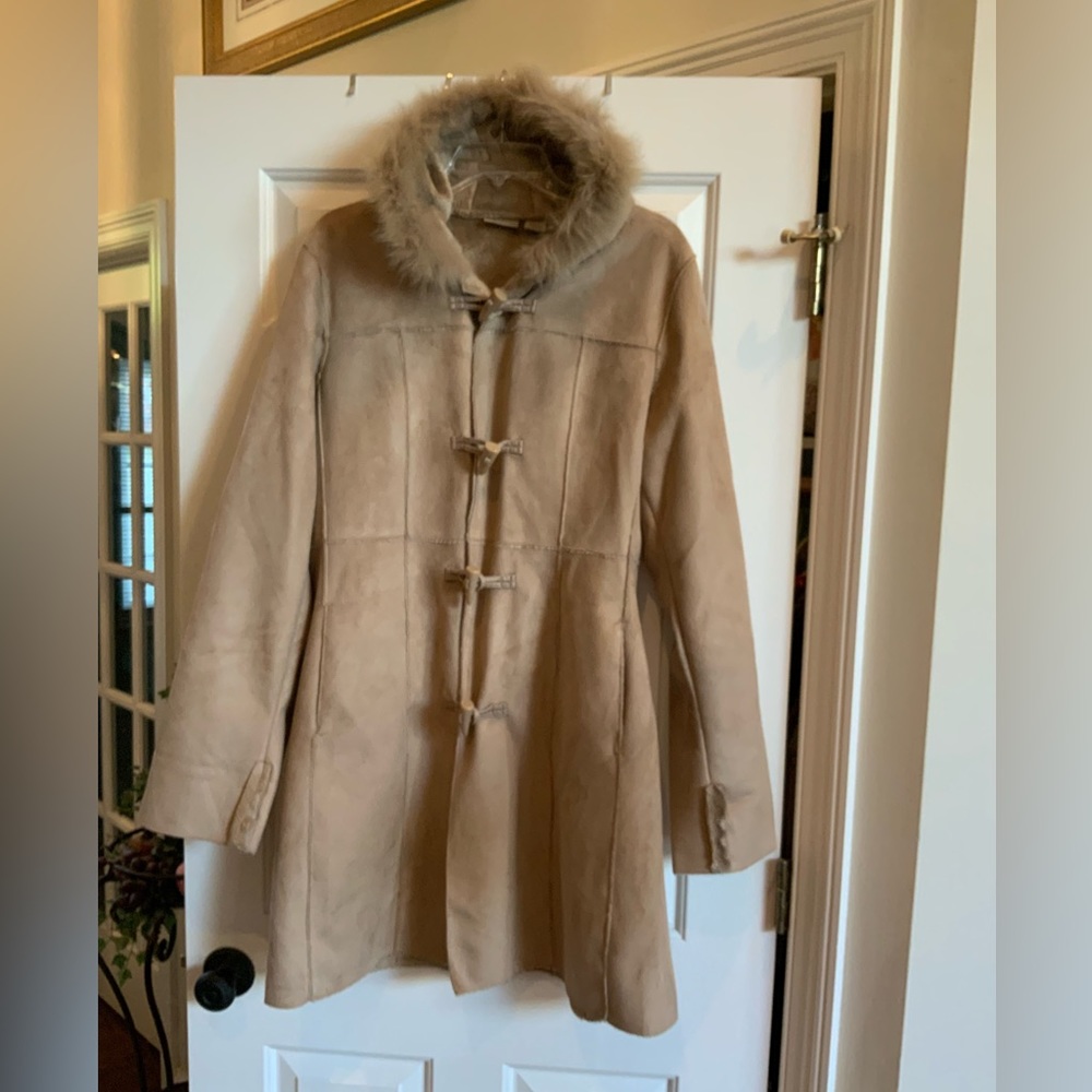 Ruff Hewn Hooded Coat with Fox Fur